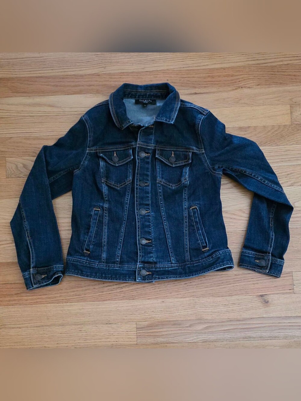Talbots Petite Women's S Dark Blue Denim Jacket